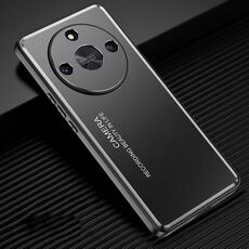 Custodia per telefono in metallo satinato per Honor X50 (nero)