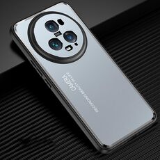Custodia per telefono in metallo satinato per Honor Magic5 Pro (blu)