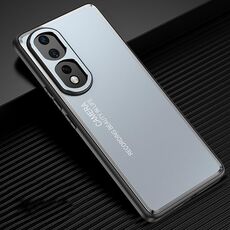 Per Honor 80 Pro Custodia per telefono in metallo satinato piatto (blu)