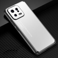 Per Xiaomi 13 Custodia per telefono in metallo satinato (argento)