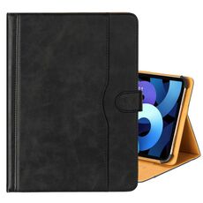 Custodia per tablet in pelle di vacchetta bicolore da 9-10 pollici (nera)