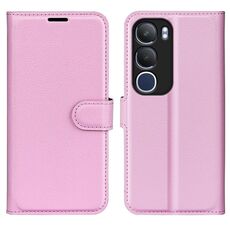 Per vivo vivo Y19s 4G / Y29 5G Custodia per telefono in pelle con texture Litchi orizzontale con supporto (rosa)