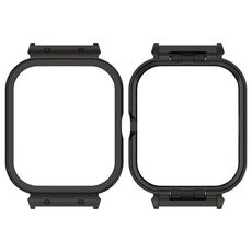 Per vivo iQOO Watch GT Custodia protettiva per orologio con cornice in metallo (nero)