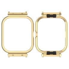 Per vivo iQOO Watch GT Custodia protettiva per orologio con cornice in metallo per orologio (oro)