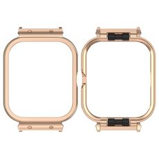 Per vivo iQOO Watch GT Custodia protettiva per orologio con cornice in metallo (oro rosa)