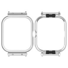 Per vivo iQOO Watch GT Custodia protettiva per orologio con cornice in metallo (argento)