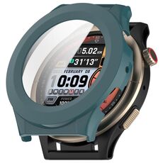 Per Amazfit Cheetah Round Tempered Film Custodia protettiva per orologio PC integrata (verde pino)