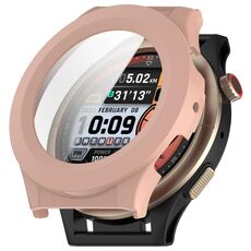 Per Amazfit Cheetah Pro Custodia protettiva per orologio PC integrata con pellicola temperata (rosa ciliegia)