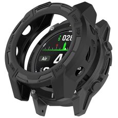 Per Garmin Descent G2 Hollow Armor TPU Half Covering Custodia protettiva per orologio (nero)