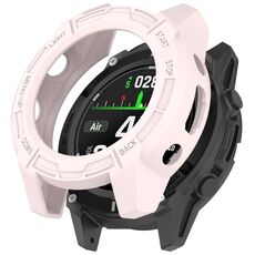 Per Garmin Descent G2 Hollow Armor TPU Half Coverage Custodia protettiva per orologio (rosa)