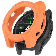 Per Garmin Descent G2 Hollow Armor TPU Half Coverage Custodia protettiva per orologio (arancione)