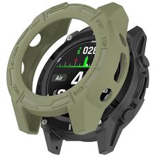 Per Garmin Descent G2 Hollow Armor TPU Half Covering Custodia protettiva per orologio (verde)