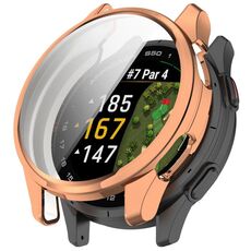 Per Garmin Approach S50 Custodia protettiva per orologio in TPU elettrolitico a copertura totale (oro rosa)