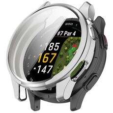 Per Garmin Approach S50 Custodia protettiva per orologio in TPU elettrolitico a copertura totale (argento)