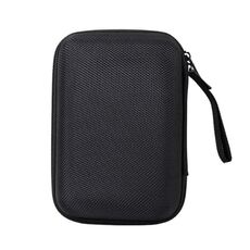 Borsa per disco rigido in EVA Borsa portatile anticaduta per riporre l'alimentazione elettrica mobile Custodia per accessori con cerniera (nera)