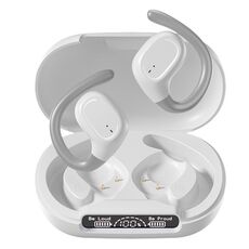 M200 Cuffie Bluetooth wireless aperte con gancio auricolare, auricolari impermeabili (bianchi)