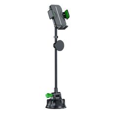 Supporto per telefono per auto con tubo flessibile esteso e ventosa grande per parabrezza e cruscotto (verde)