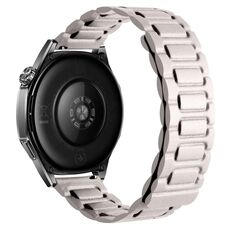 Cinturino per orologio magnetico in pelle a tre pezzi a forma di I da 18 mm (Starlight)