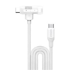 Cavo di ricarica rapida MOMAX DL56 1-Link Flow 60W da tipo C a tipo C e 8 pin, lunghezza: 1,5 m (bianco)