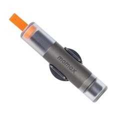 Momax CR11E 1-Move Martello di sicurezza di emergenza portatile 2 in 1 per cintura di sicurezza per auto (grigio)
