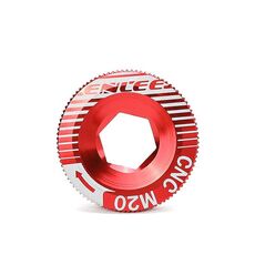 Viti per pedivella in alluminio per bicicletta ENLEE, colore: M20 rosso