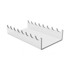 Espositore porta pennelli da trucco in acrilico trasparente, specifiche: 1 pz.