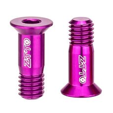 2 pz ZTTO Viti per deragliatore posteriore per bicicletta M5 Ruota guida per deragliatore da strada e montagna modificata (viola)