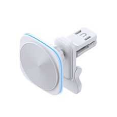 Per iPhone 12-16 Cellulare Auto Caricabatterie Magnetico Wireless Supporto per Bocchetta dell'Aria Auto Caricabatterie Rapido Luce Blu (Bianco)
