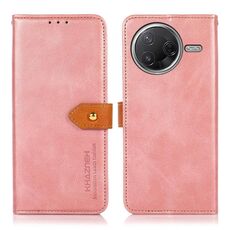 Per Xiaomi Poco F7 Pro / F7 Ultra Global KHAZNEH Custodia per telefono in pelle con texture in pelle di mucca (oro rosa)