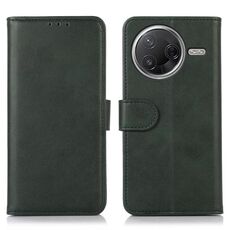 Per Xiaomi Poco F7 Pro / F7 Ultra Custodia per telefono in pelle con texture di mucca globale (verde)
