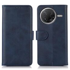 Per Xiaomi Poco F7 Pro / F7 Ultra Custodia per telefono in pelle con texture di mucca globale (blu)
