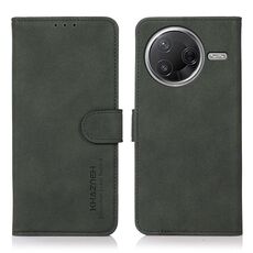Per Xiaomi Poco F7 Pro / F7 Ultra Global KHAZNEH Custodia in pelle con texture opaca (verde)
