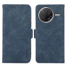 Per Xiaomi Poco F7 Pro / F7 Ultra Global ABEEL Frosted Magnetic RFID Custodia in pelle per telefono (blu)