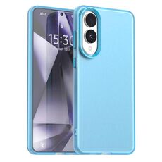 Per Samsung Galaxy S25 Edge 5G Candy PC Hybrid TPU Custodia antiurto per telefono (blu)