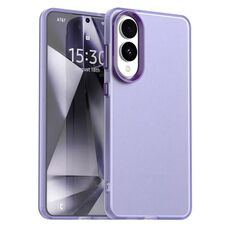Per Samsung Galaxy S25 Edge 5G Candy PC Hybrid TPU Custodia antiurto per telefono (viola)