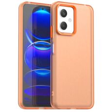 Custodia antiurto in TPU ibrida per Redmi Note 12 5G Global / Poco X5 Candy PC (arancione)