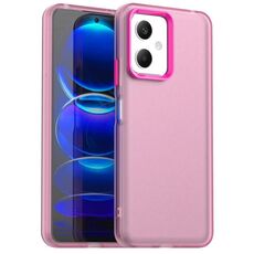 Custodia antiurto in TPU ibrida per PC per Redmi Note 12 5G Global / Poco X5 Candy (rossa)