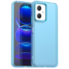 Custodia antiurto in TPU ibrida per Redmi Note 12 5G Global / Poco X5 Candy PC (blu)