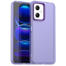 Custodia antiurto in TPU ibrida per Redmi Note 12 5G Global / Poco X5 Candy PC (viola)