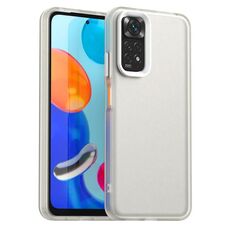 Custodia antiurto in TPU ibrida per PC Candy per Redmi Note 11 Global / Note 11S 4G (bianca)