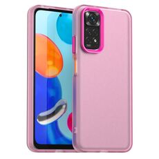 Custodia antiurto in TPU ibrida per PC Candy per Redmi Note 11 Global / Note 11S 4G (rossa)