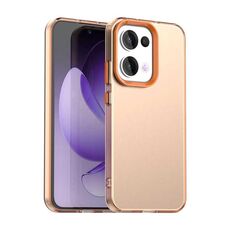 Per OPPO Reno13 5G Global Candy PC Hybrid TPU Custodia antiurto per telefono (arancione)