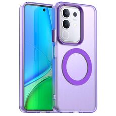 Per vivo Y29 4G Candy Magsafe PC Hybrid TPU Custodia per telefono (viola)