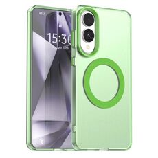 Per Samsung Galaxy S25 Edge 5G Candy Magsafe PC Hybrid TPU Custodia per telefono (verde)
