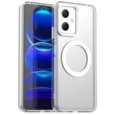 Per Redmi Note 12 5G Global / Poco X5 Candy Magsafe PC Hybrid TPU Custodia per telefono (bianco)