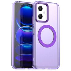 Per Redmi Note 12 5G Global / Poco X5 Candy Magsafe PC Hybrid TPU Custodia per telefono (viola)