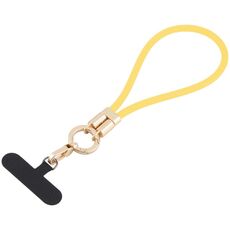Cordino anti-smarrimento regolabile in silicone per telefono (giallo)