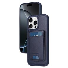 Per iPhone 16 Pro Max BETOPNICE Custodia per telefono con portafoglio MagSafe staccabile verticale a ribalta (blu)