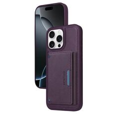 Per iPhone 16 Pro Max BETOPNICE Custodia per telefono con portafoglio MagSafe staccabile orizzontale a ribalta (viola)