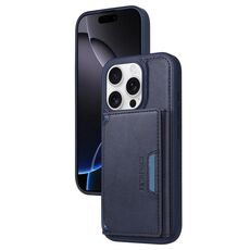 Per iPhone 16 Pro BETOPNICE Custodia per telefono con portafoglio MagSafe staccabile orizzontale a ribalta (blu)